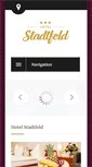 Mobile Screenshot of hotelstadtfeld.de